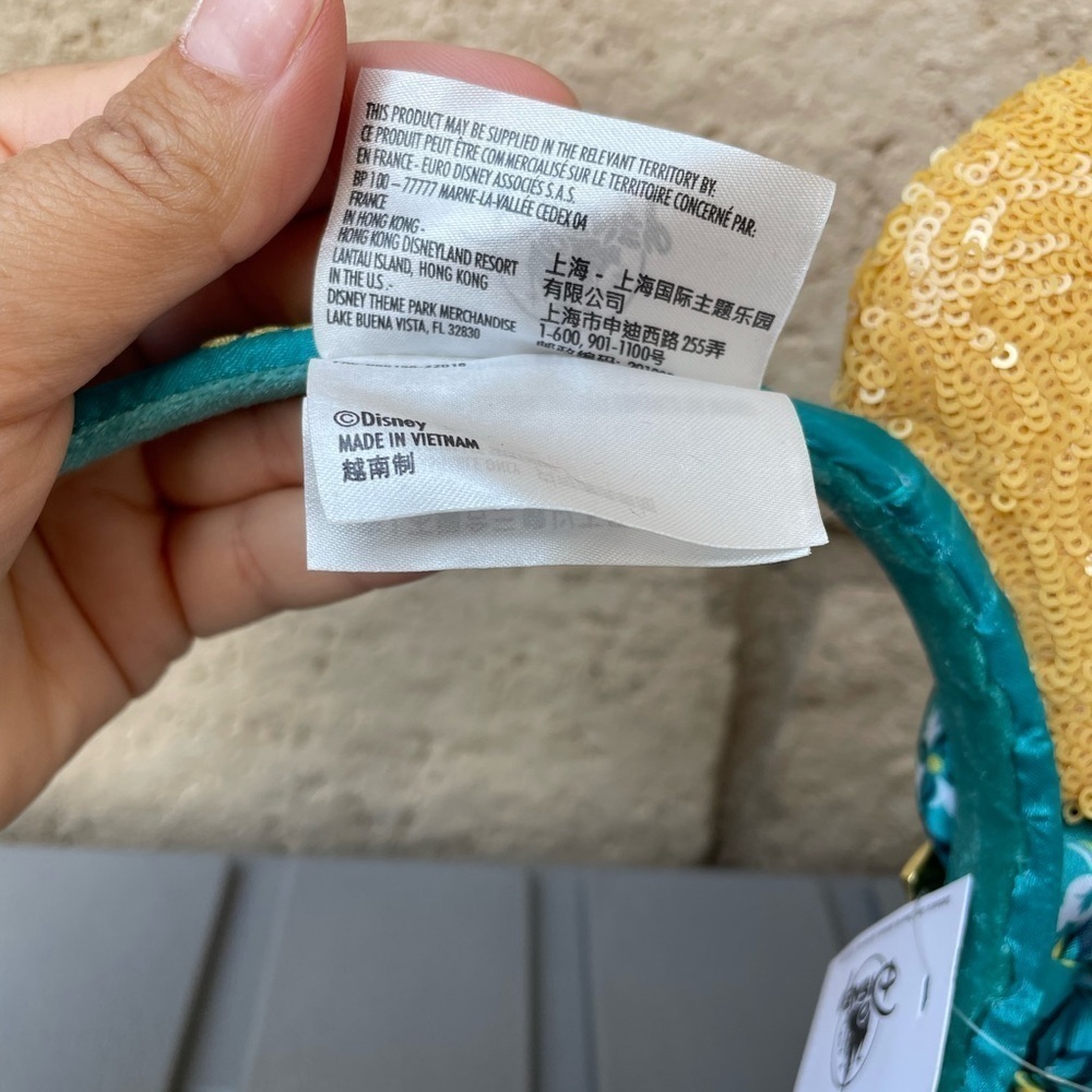 NWT Disney Parks Mickey Ears Lemon Blue and Yellow​​​​​​ - Picture 5 of 6